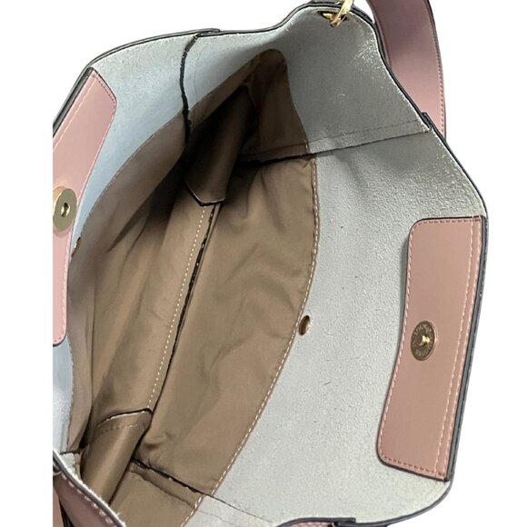 BOSTANTEN Pink Leather Shoulder Bag with Inner Pouch - Picture 4 of 12